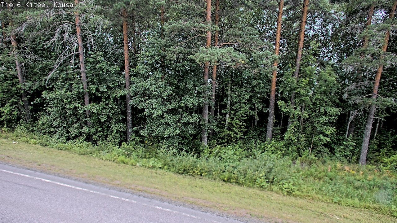 Weather Camera Image Road 6, Kitee, Kousa, Kitee, Pohjois-Karjala