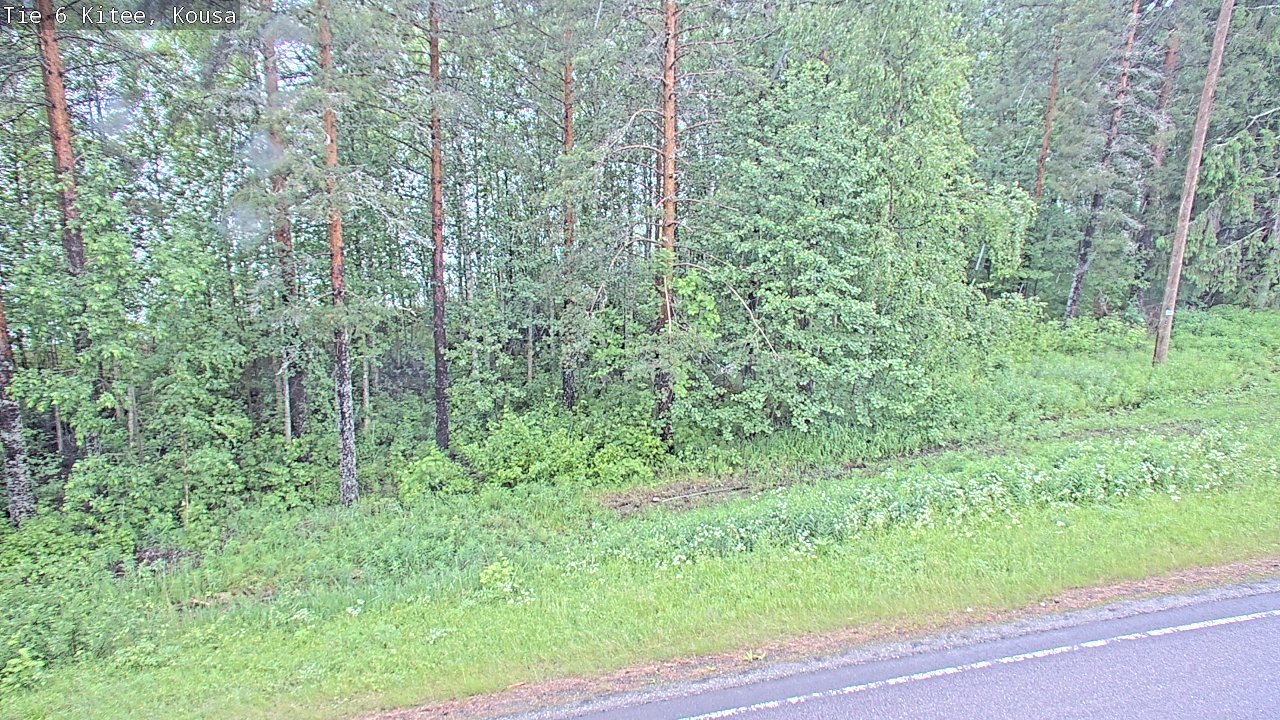 Weather Camera Image Väg 6, Kitee, Kousa, Kitee, Pohjois-Karjala