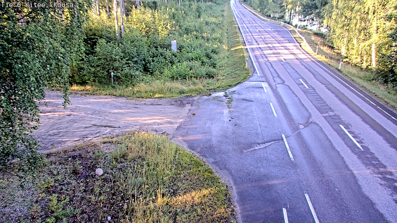 Weather Camera Image Road 6, Kitee, Kousa, Kitee, Pohjois-Karjala
