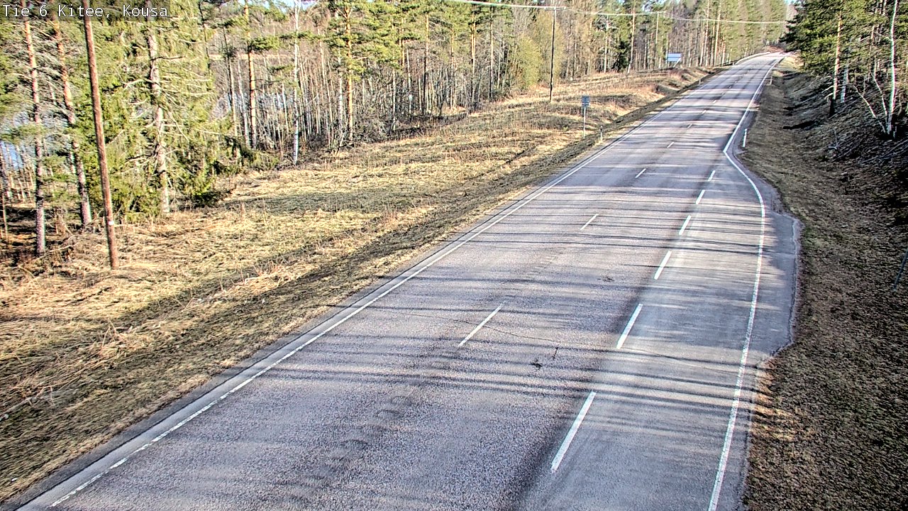 Weather Camera Image Road 6, Kitee, Kousa, Kitee, Pohjois-Karjala