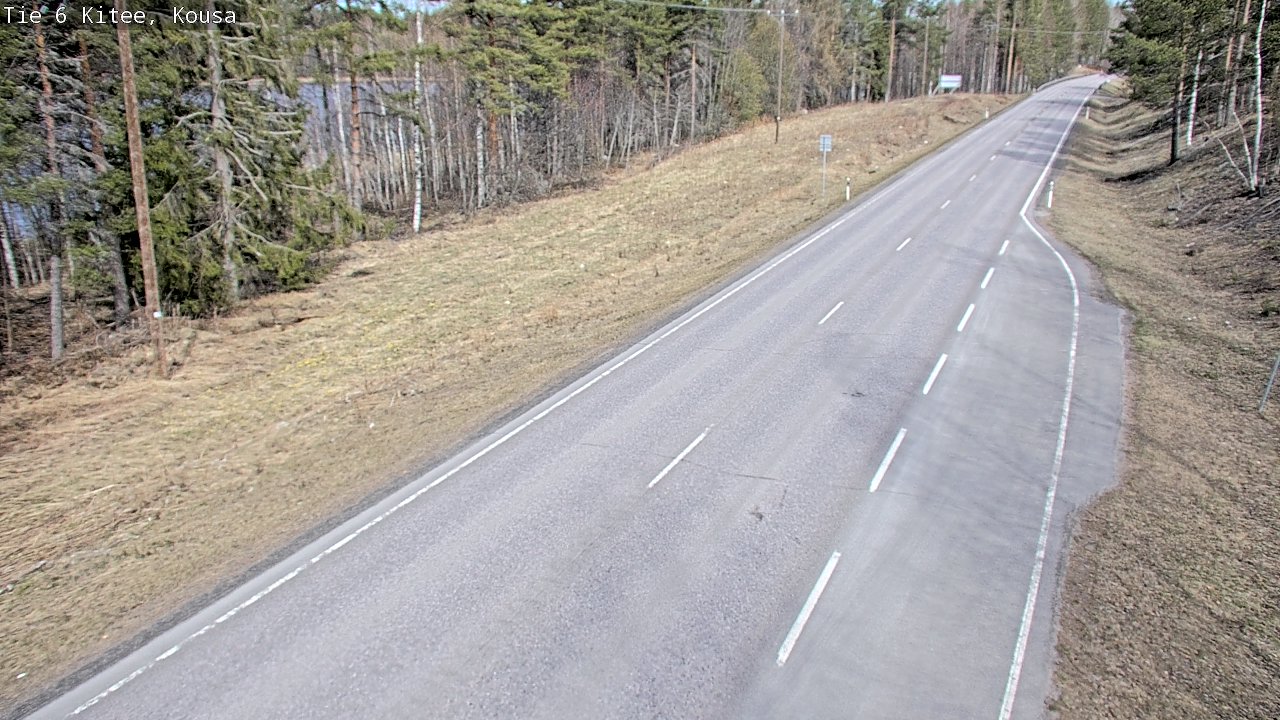 Weather Camera Image Road 6, Kitee, Kousa, Kitee, Pohjois-Karjala