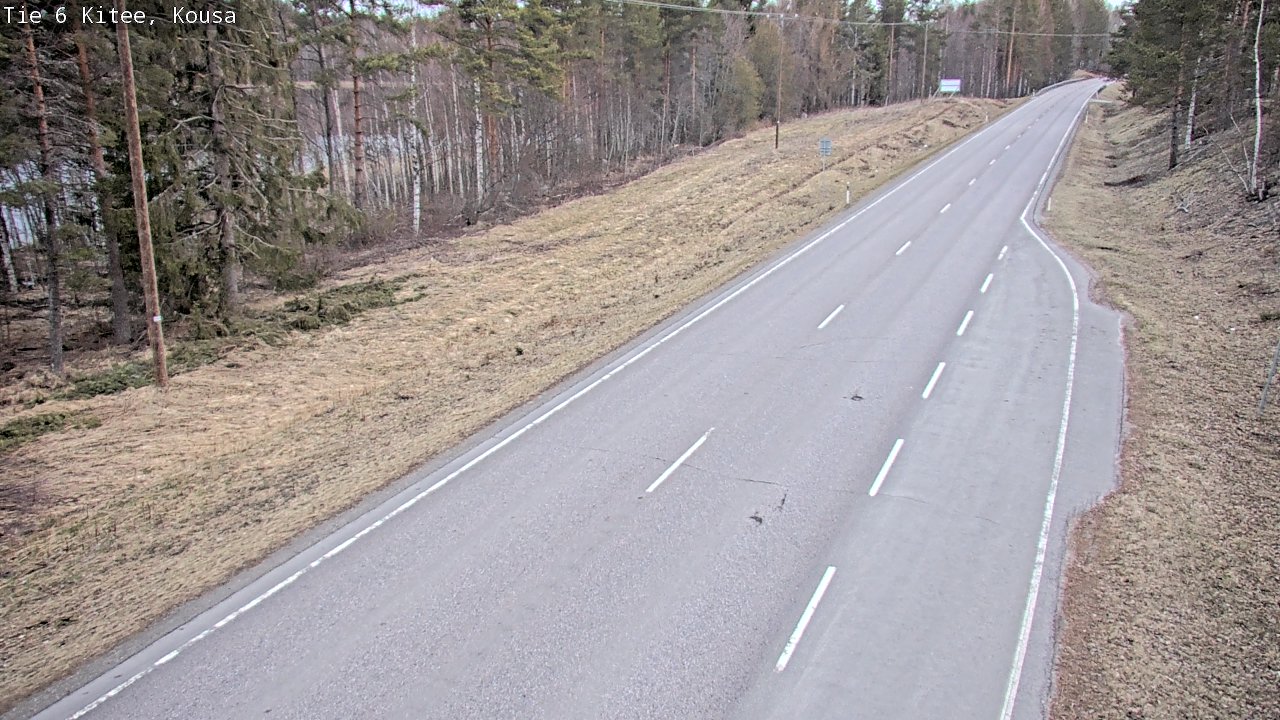Weather Camera Image Road 6, Kitee, Kousa, Kitee, Pohjois-Karjala