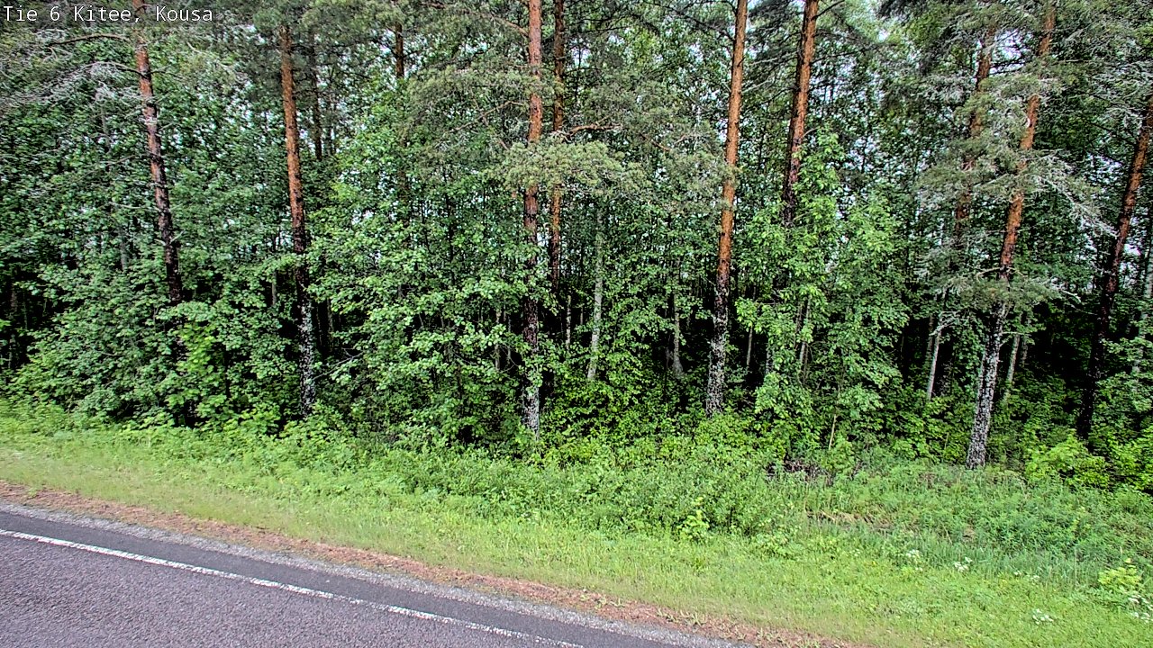 Weather Camera Image Väg 6, Kitee, Kousa, Kitee, Pohjois-Karjala