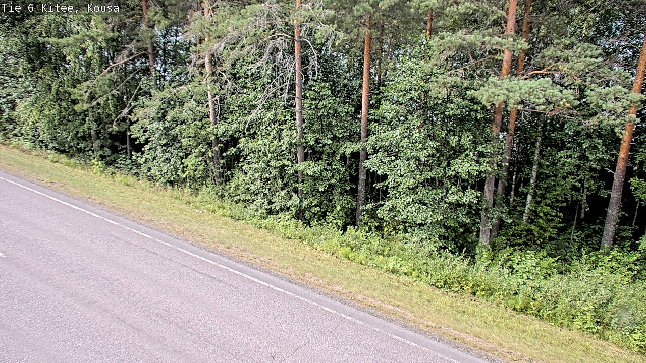 Weather Camera Image Väg 6, Kitee, Kousa, Kitee, Pohjois-Karjala