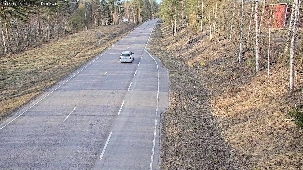 Weather Camera Image Road 6, Kitee, Kousa, Kitee, Pohjois-Karjala
