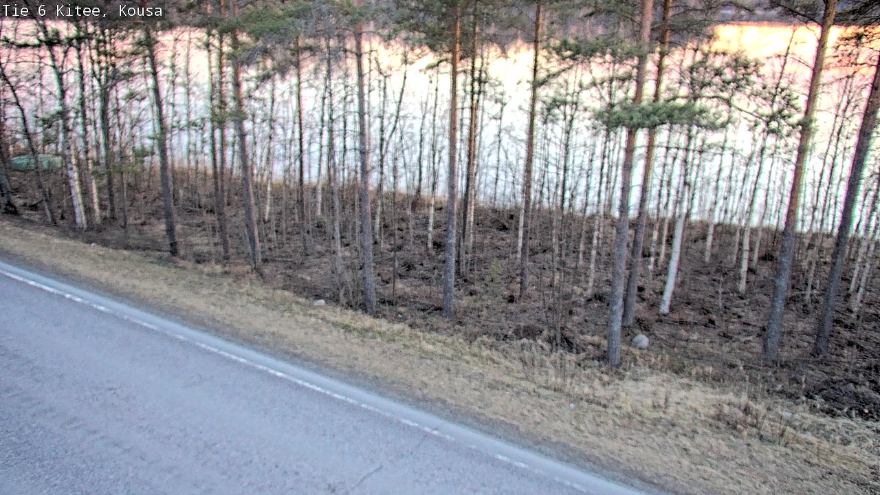 Weather Camera Image Road 6, Kitee, Kousa, Kitee, Pohjois-Karjala