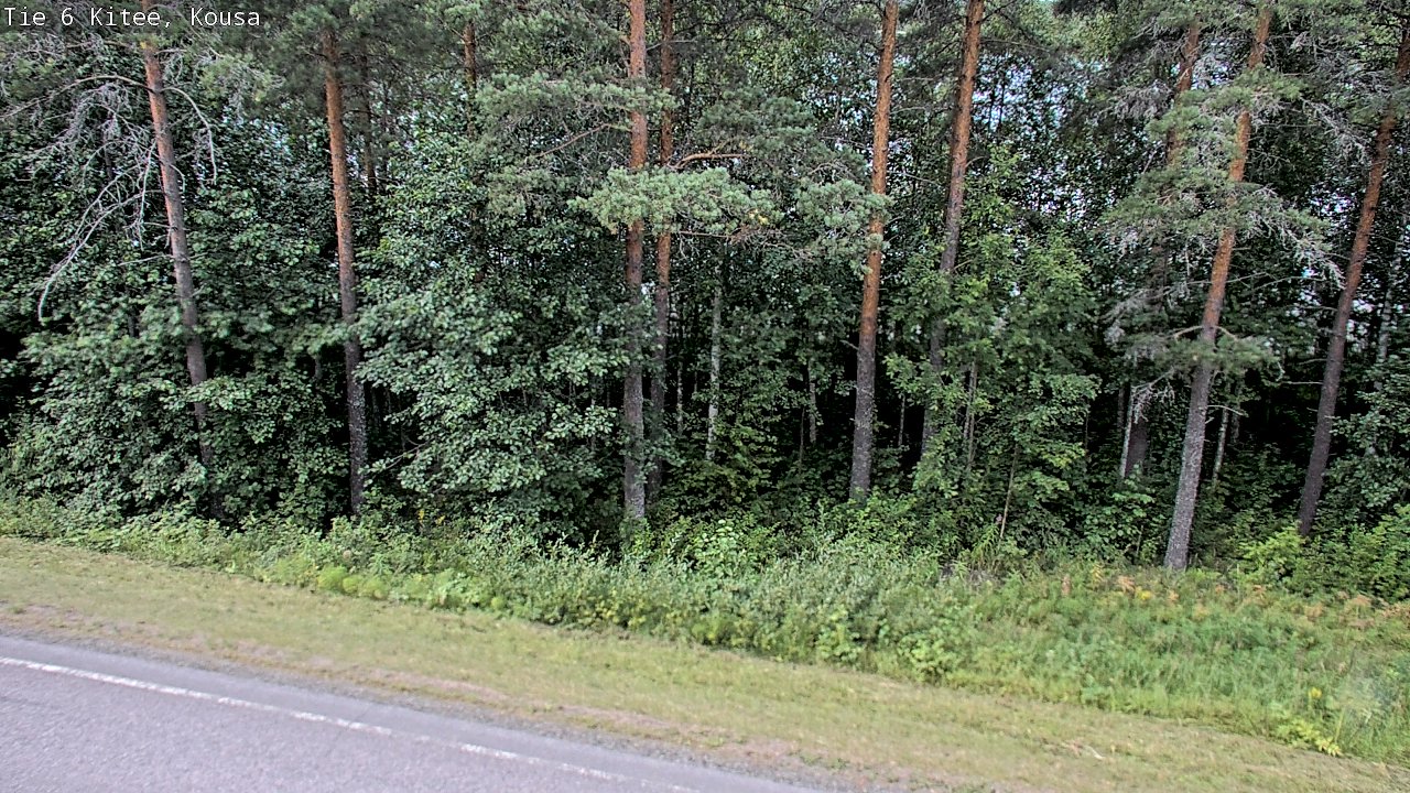 Weather Camera Image Väg 6, Kitee, Kousa, Kitee, Pohjois-Karjala