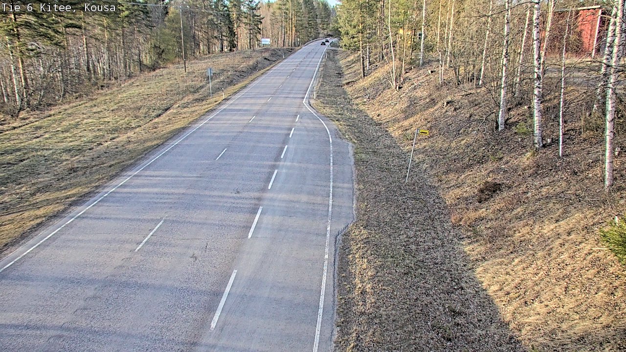 Weather Camera Image Road 6, Kitee, Kousa, Kitee, Pohjois-Karjala