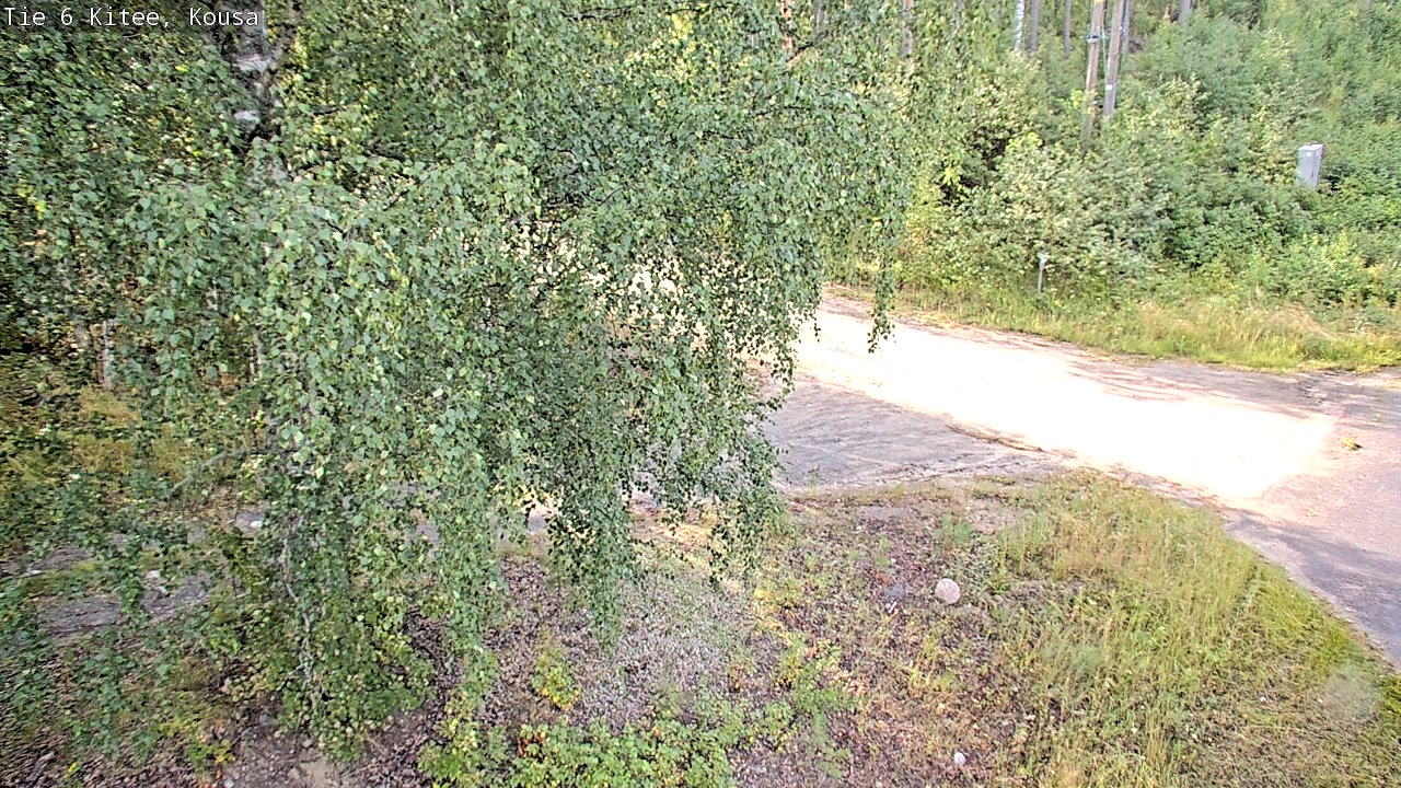 Weather Camera Image Road 6, Kitee, Kousa, Kitee, Pohjois-Karjala