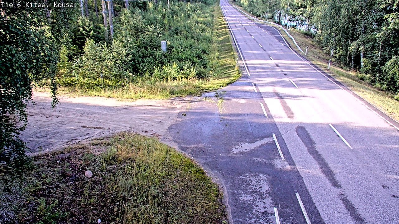 Weather Camera Image Road 6, Kitee, Kousa, Kitee, Pohjois-Karjala