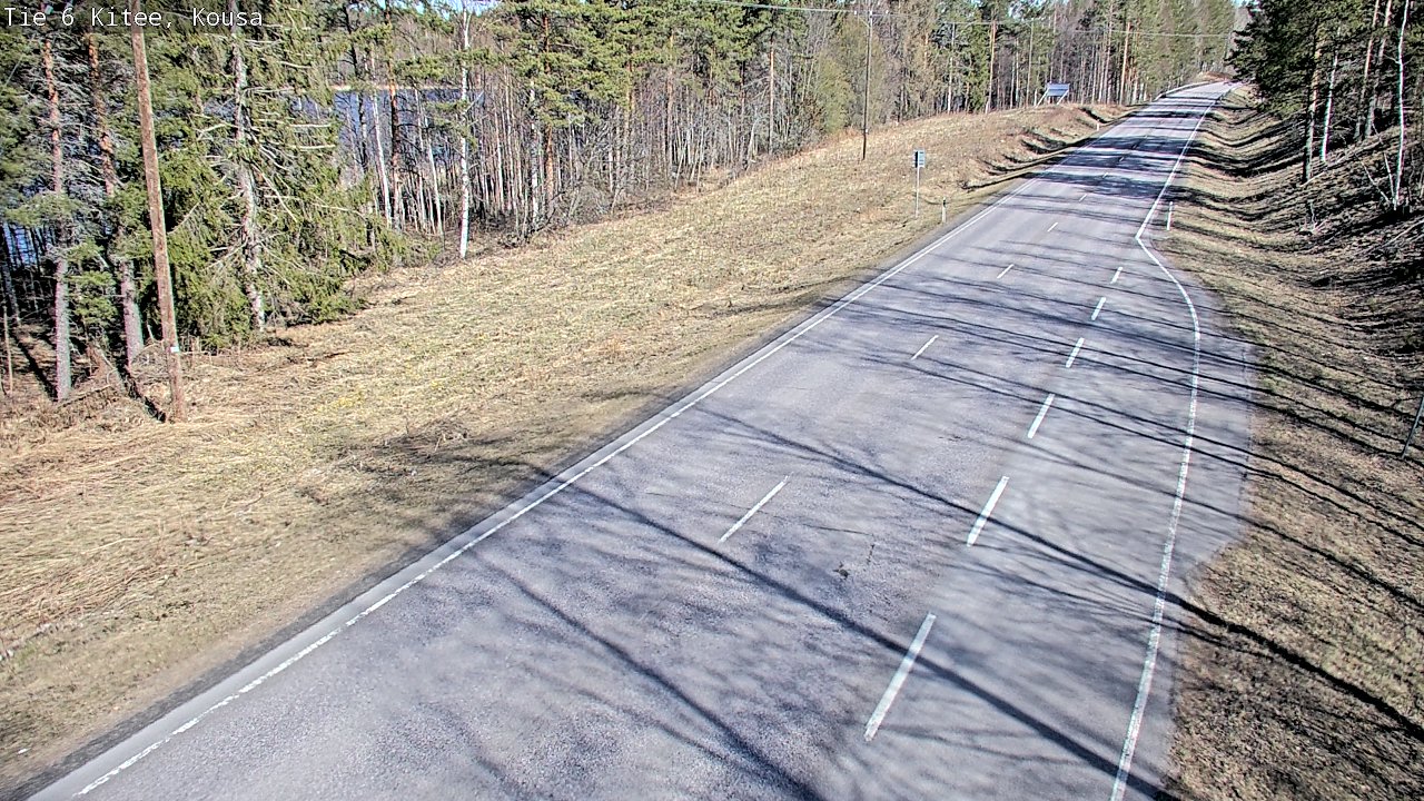 Weather Camera Image Road 6, Kitee, Kousa, Kitee, Pohjois-Karjala