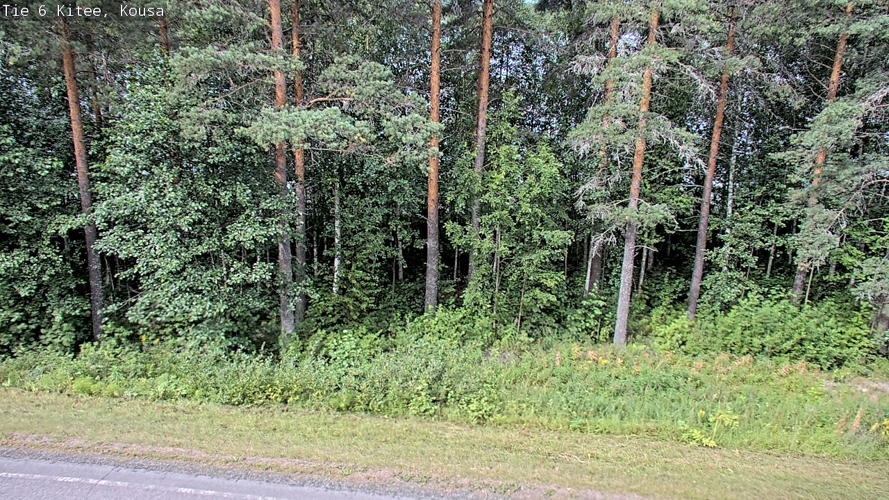 Weather Camera Image Väg 6, Kitee, Kousa, Kitee, Pohjois-Karjala