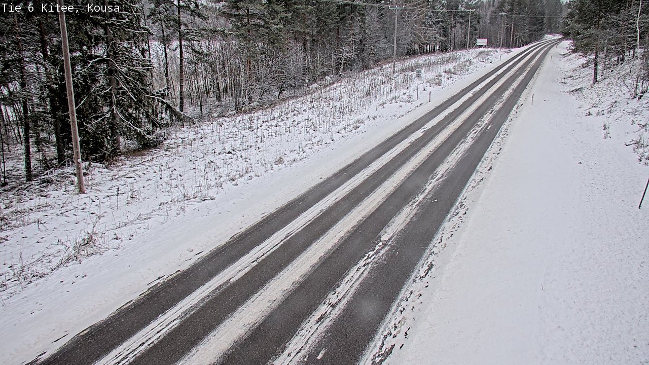 Weather Camera Image Road 6, Kitee, Kousa, Kitee, Pohjois-Karjala