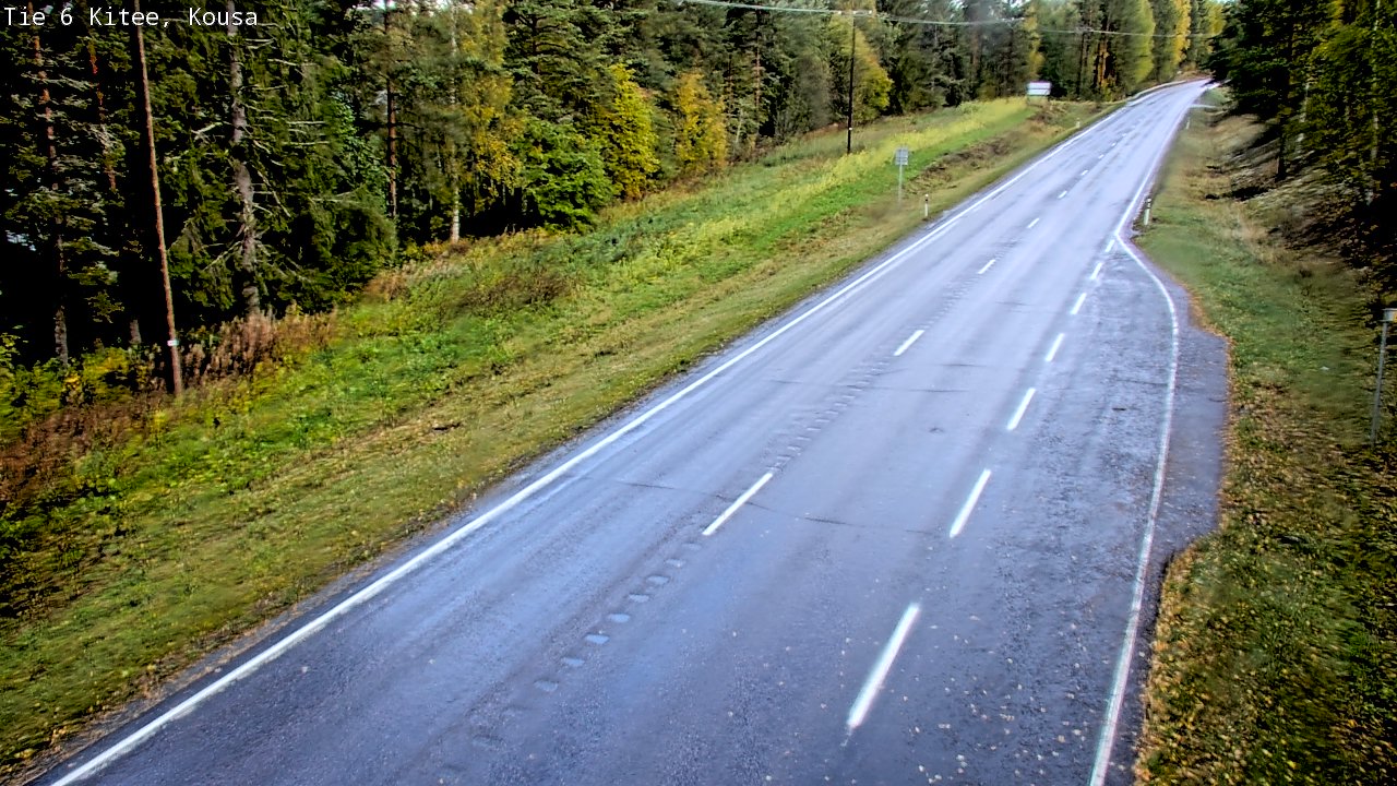 Weather Camera Image Road 6, Kitee, Kousa, Kitee, Pohjois-Karjala