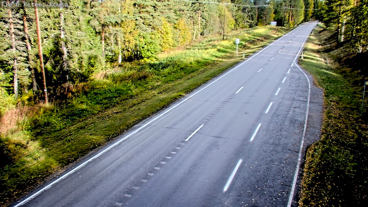 Weather Camera Image Road 6, Kitee, Kousa, Kitee, Pohjois-Karjala