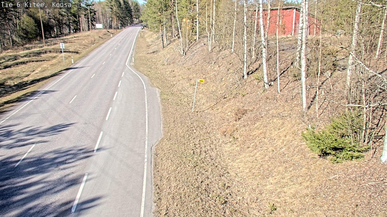 Weather Camera Image Road 6, Kitee, Kousa, Kitee, Pohjois-Karjala