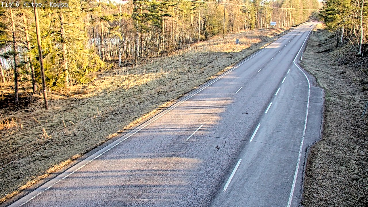 Weather Camera Image Road 6, Kitee, Kousa, Kitee, Pohjois-Karjala