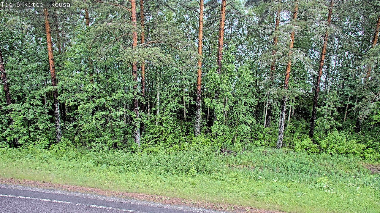 Weather Camera Image Väg 6, Kitee, Kousa, Kitee, Pohjois-Karjala
