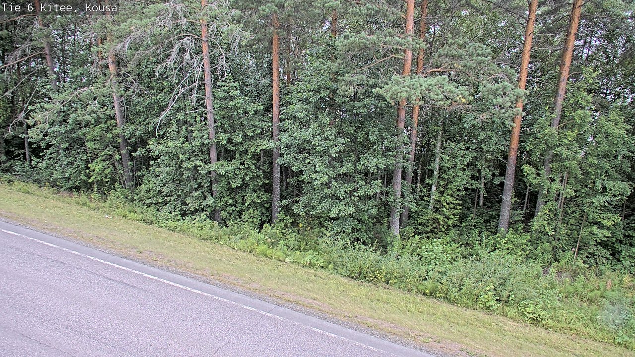 Weather Camera Image Road 6, Kitee, Kousa, Kitee, Pohjois-Karjala