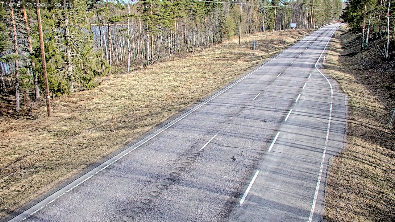 Weather Camera Image Road 6, Kitee, Kousa, Kitee, Pohjois-Karjala