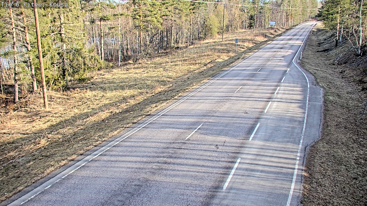 Weather Camera Image Road 6, Kitee, Kousa, Kitee, Pohjois-Karjala