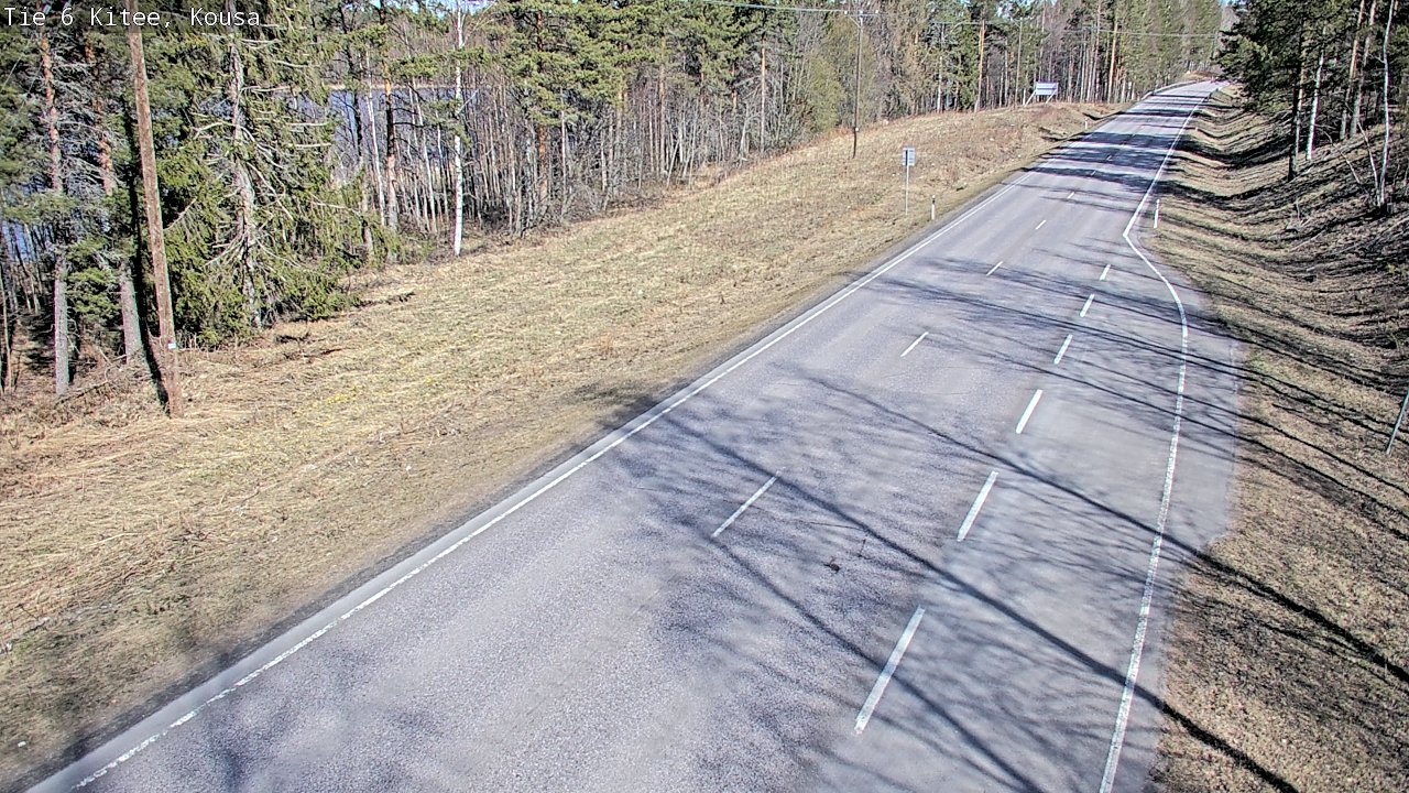 Weather Camera Image Road 6, Kitee, Kousa, Kitee, Pohjois-Karjala