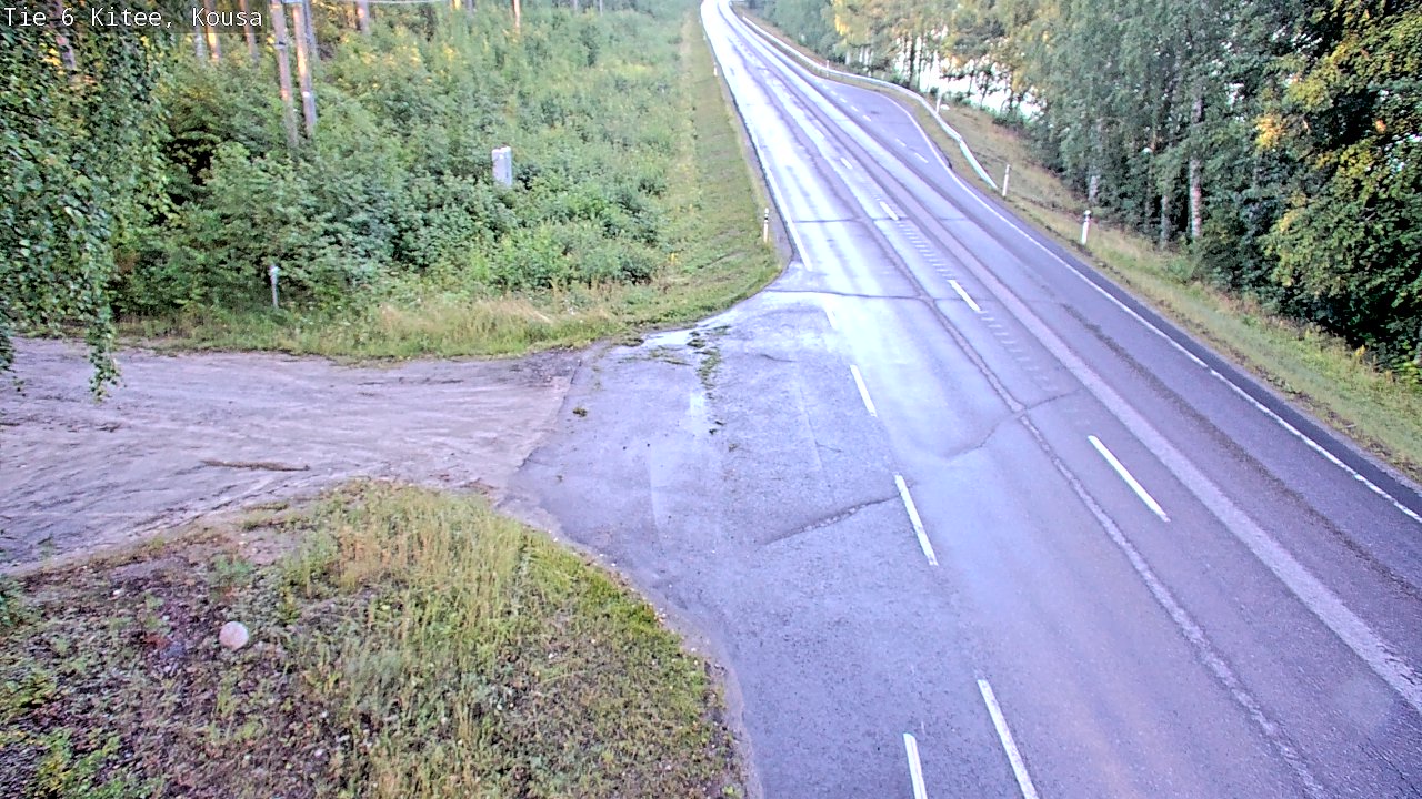 Weather Camera Image Road 6, Kitee, Kousa, Kitee, Pohjois-Karjala