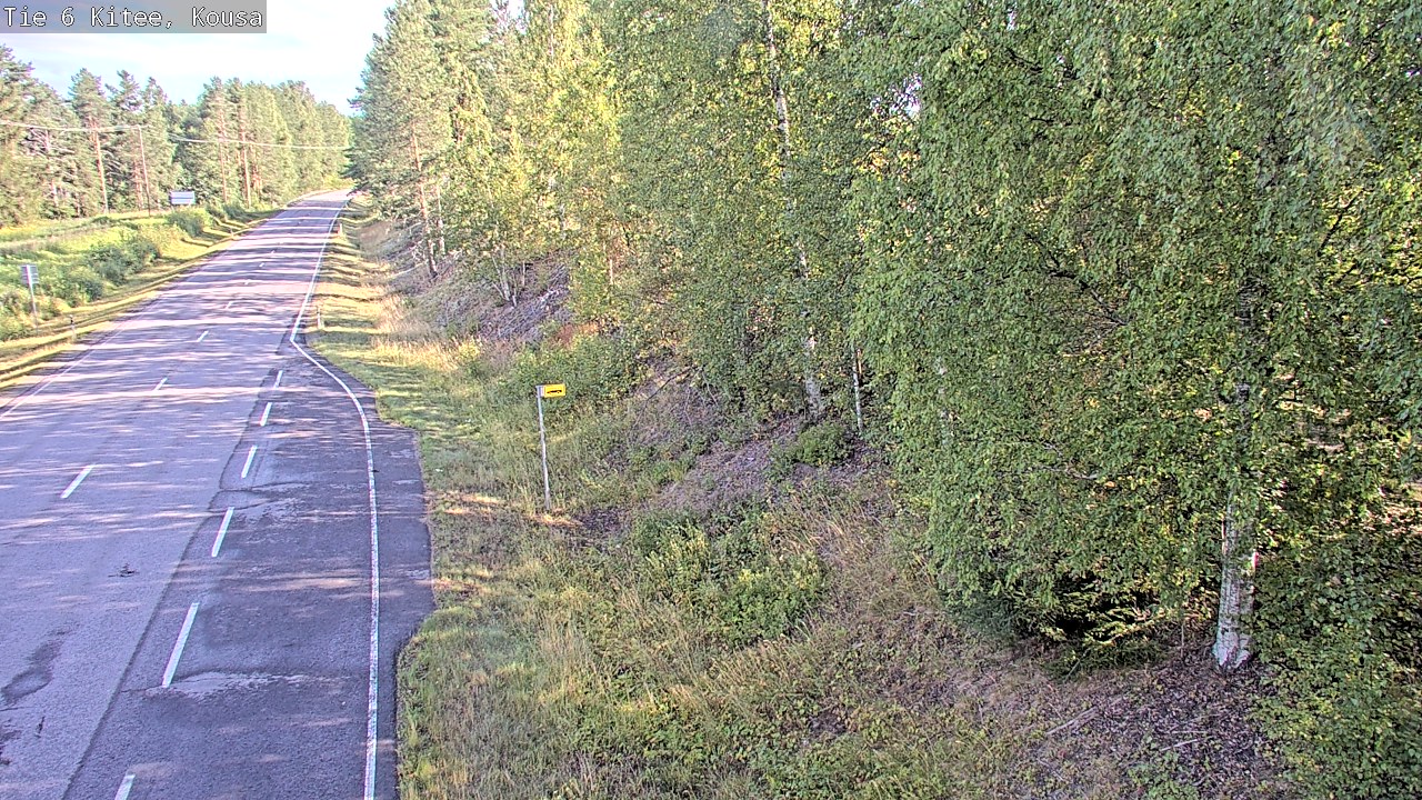 Weather Camera Image Road 6, Kitee, Kousa, Kitee, Pohjois-Karjala