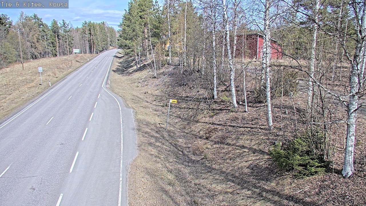Weather Camera Image Väg 6, Kitee, Kousa, Kitee, Pohjois-Karjala
