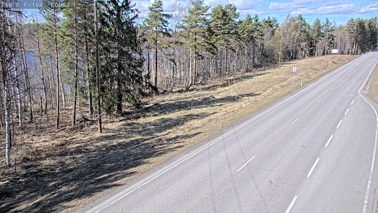 Weather Camera Image Väg 6, Kitee, Kousa, Kitee, Pohjois-Karjala