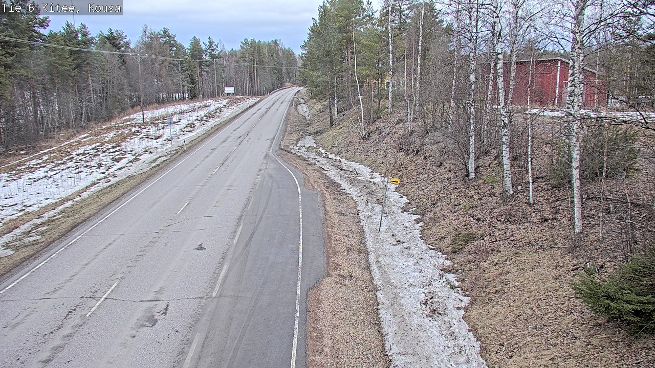 Weather Camera Image Road 6, Kitee, Kousa, Kitee, Pohjois-Karjala