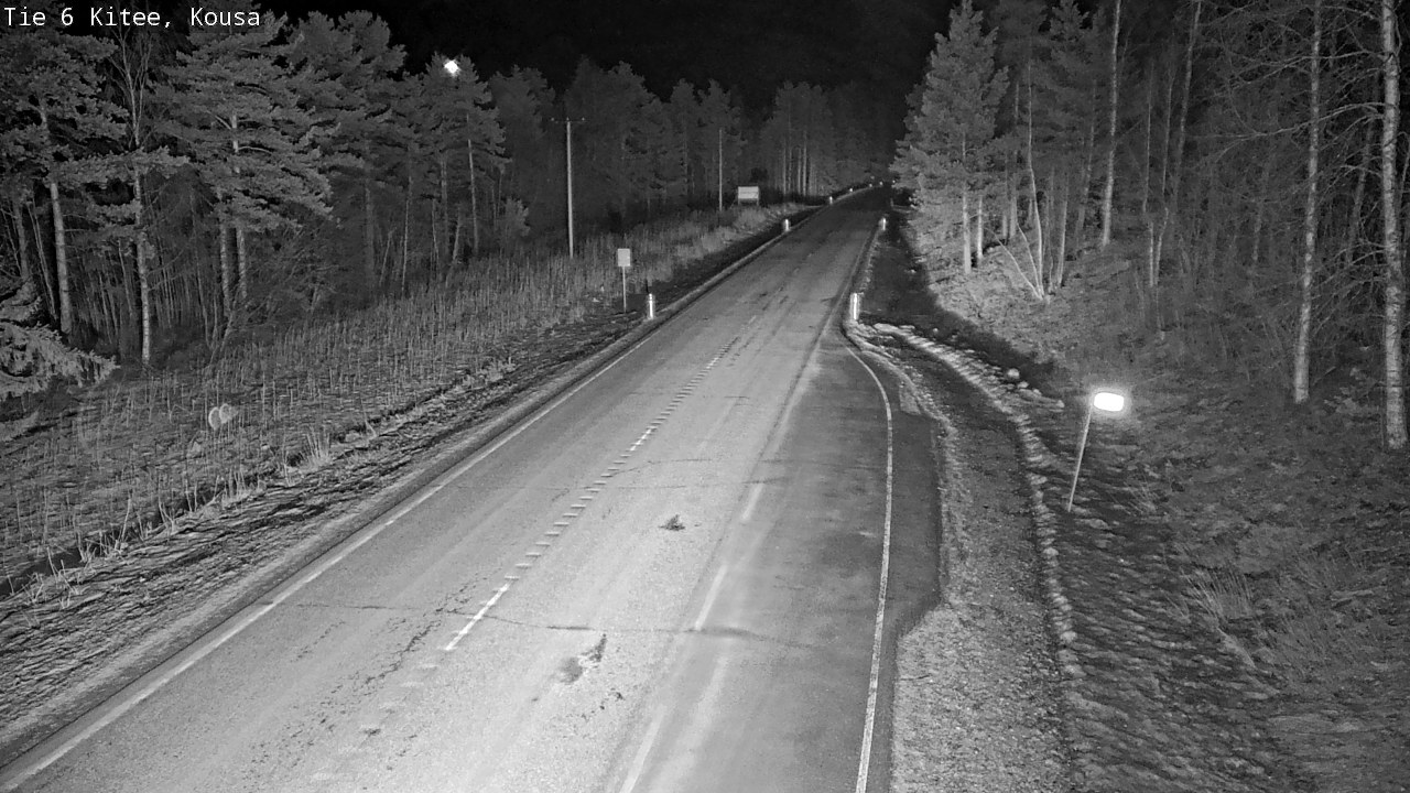 Weather Camera Image Road 6, Kitee, Kousa, Kitee, Pohjois-Karjala