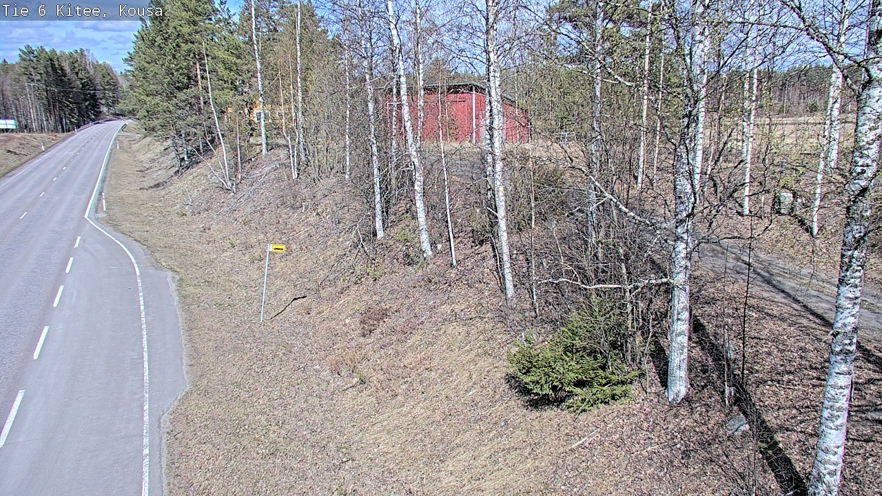 Weather Camera Image Väg 6, Kitee, Kousa, Kitee, Pohjois-Karjala