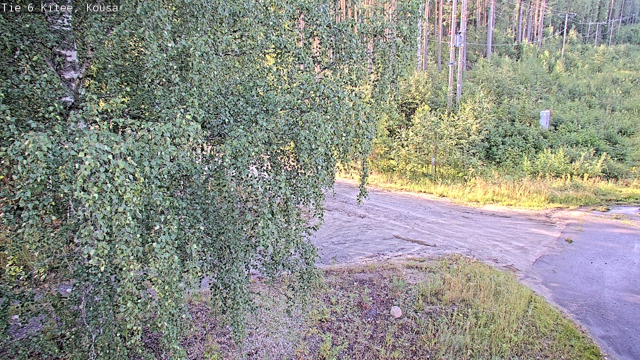 Weather Camera Image Road 6, Kitee, Kousa, Kitee, Pohjois-Karjala
