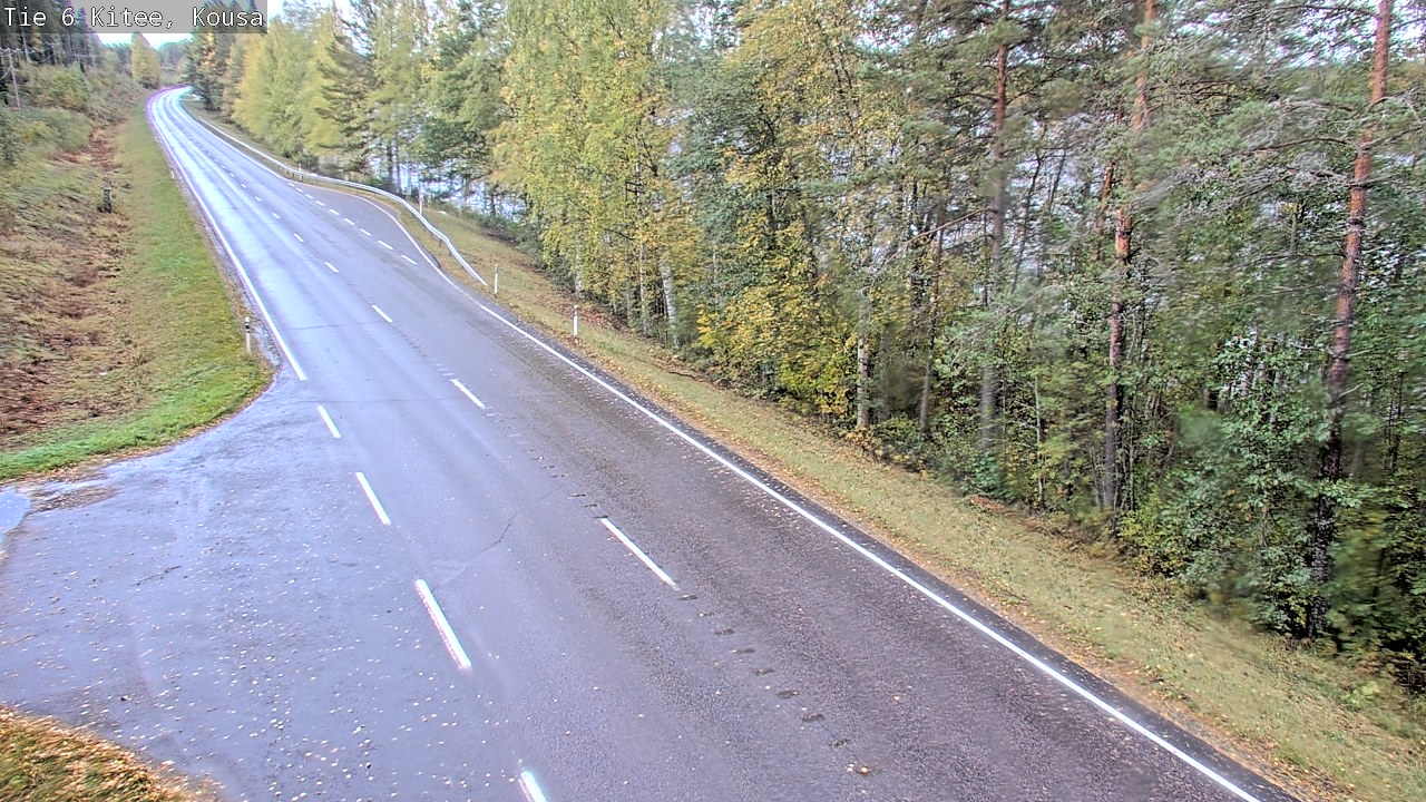 Weather Camera Image Road 6, Kitee, Kousa, Kitee, Pohjois-Karjala