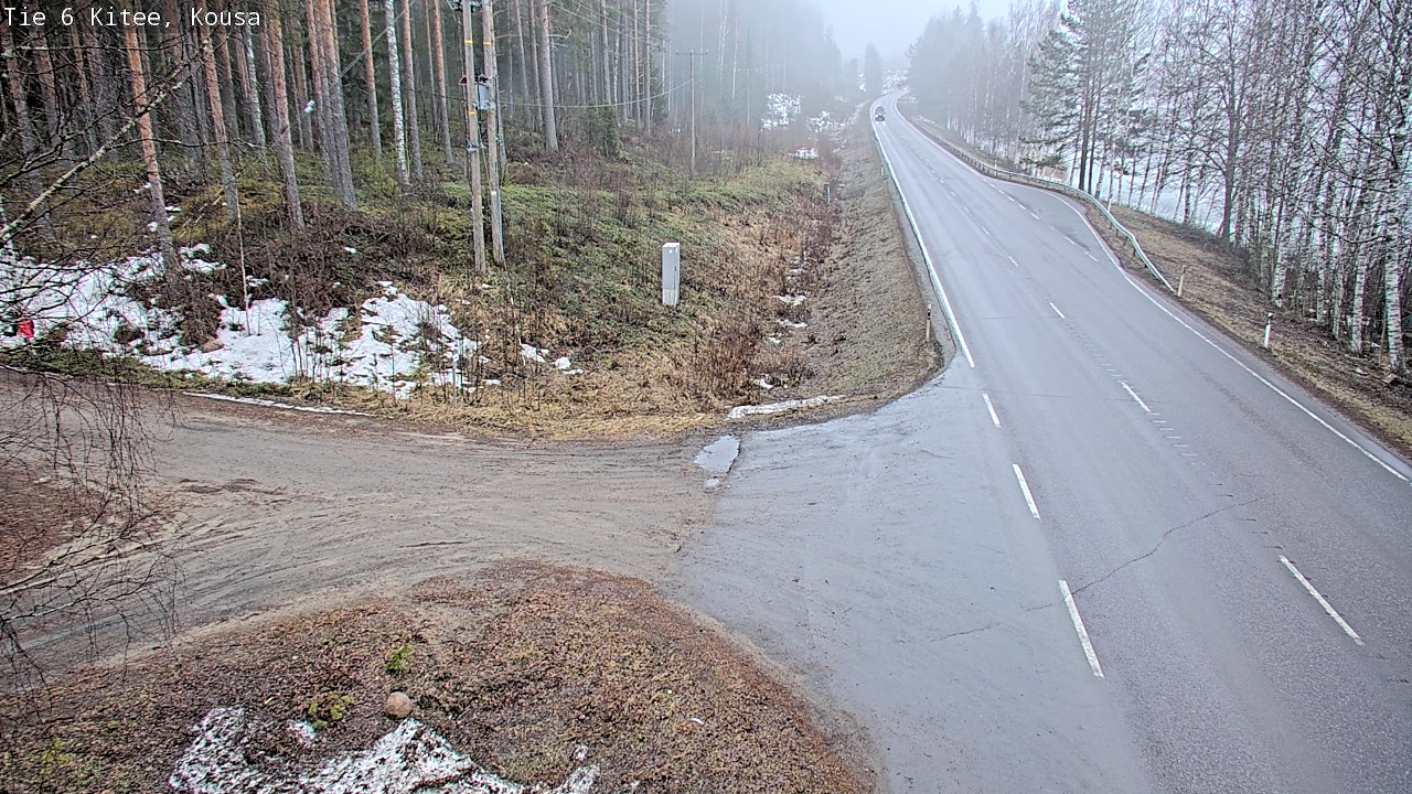 Weather Camera Image Road 6, Kitee, Kousa, Kitee, Pohjois-Karjala