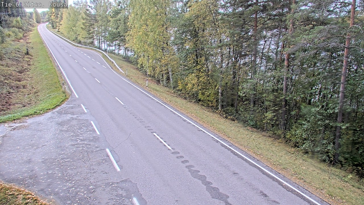 Weather Camera Image Road 6, Kitee, Kousa, Kitee, Pohjois-Karjala