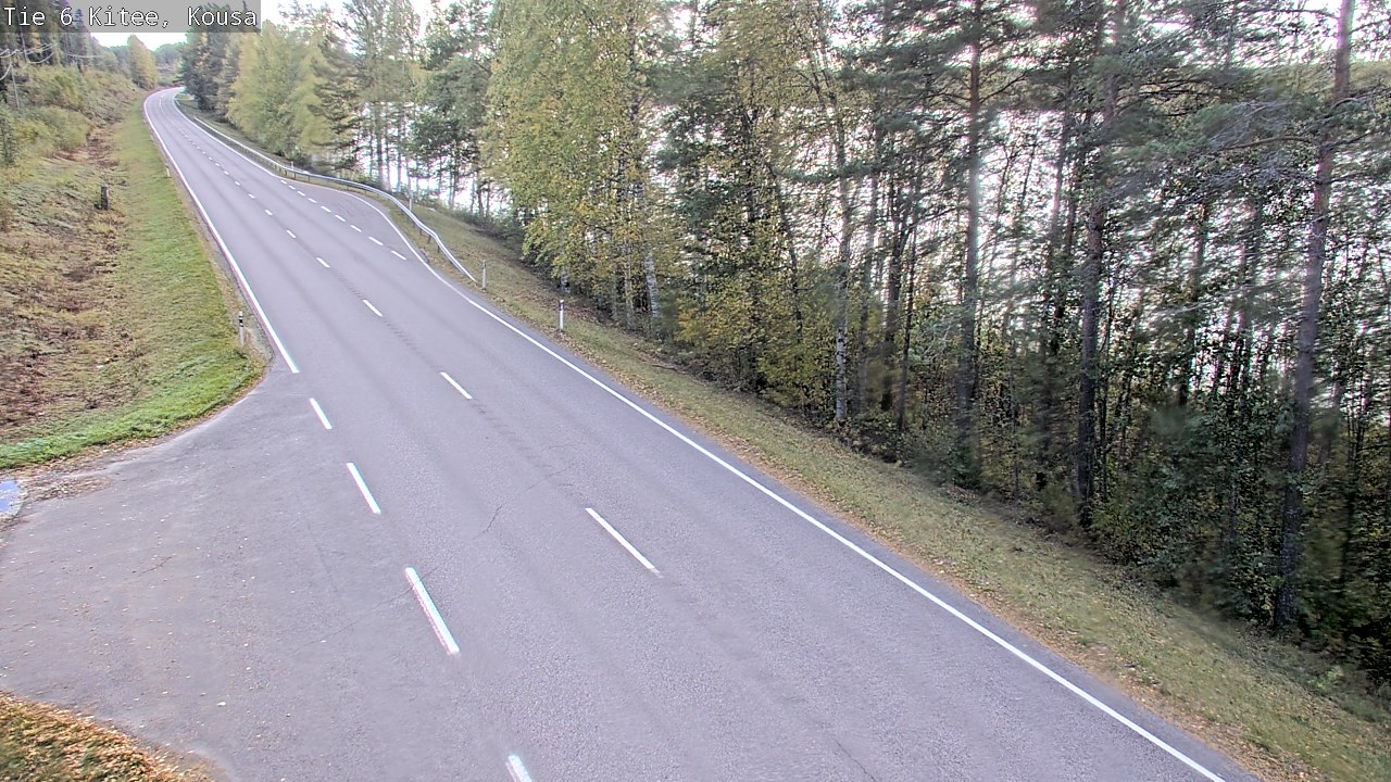 Weather Camera Image Road 6, Kitee, Kousa, Kitee, Pohjois-Karjala
