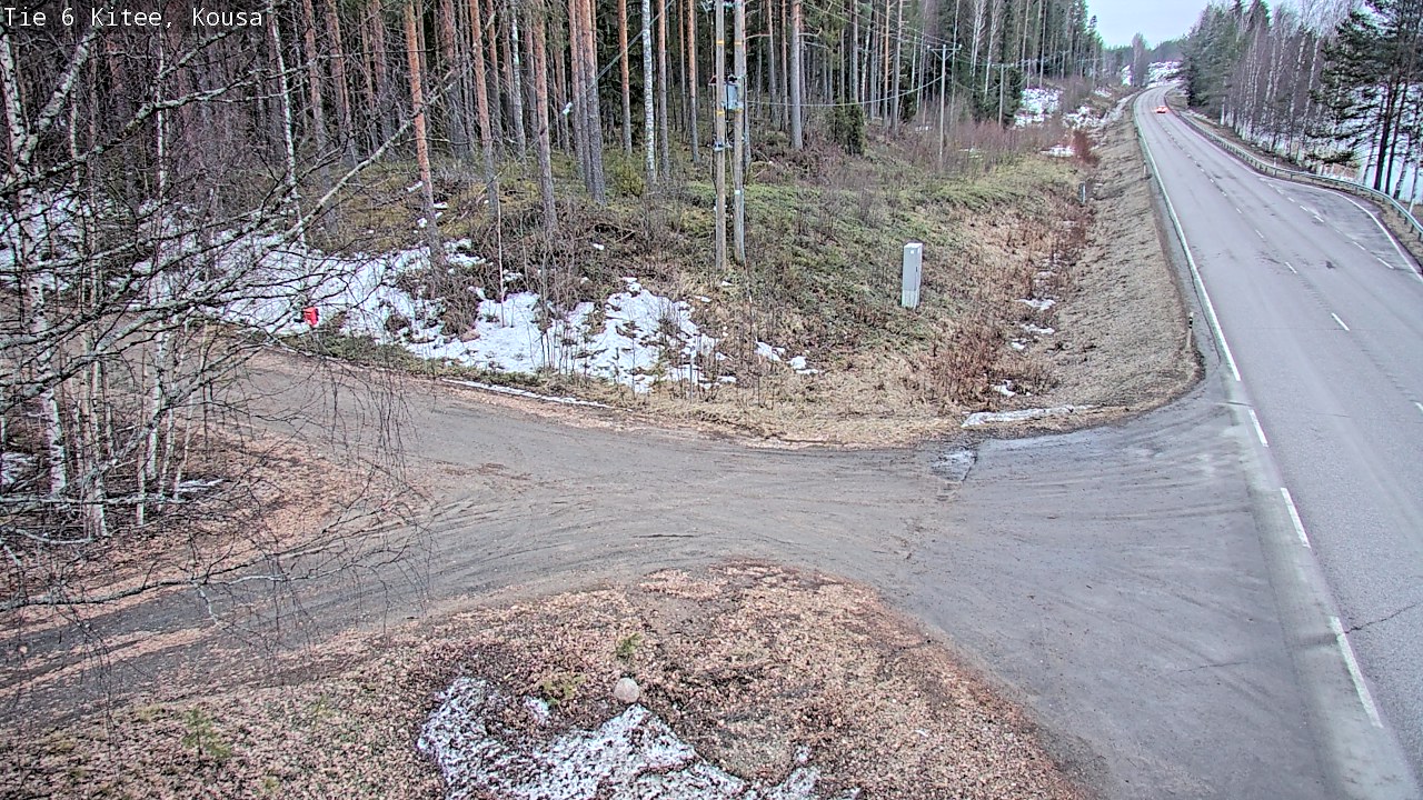 Weather Camera Image Road 6, Kitee, Kousa, Kitee, Pohjois-Karjala