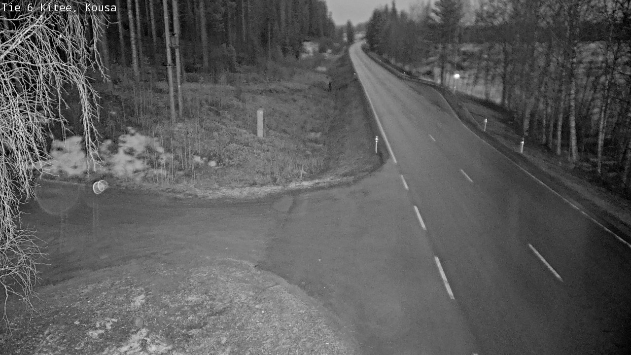 Weather Camera Image Road 6, Kitee, Kousa, Kitee, Pohjois-Karjala