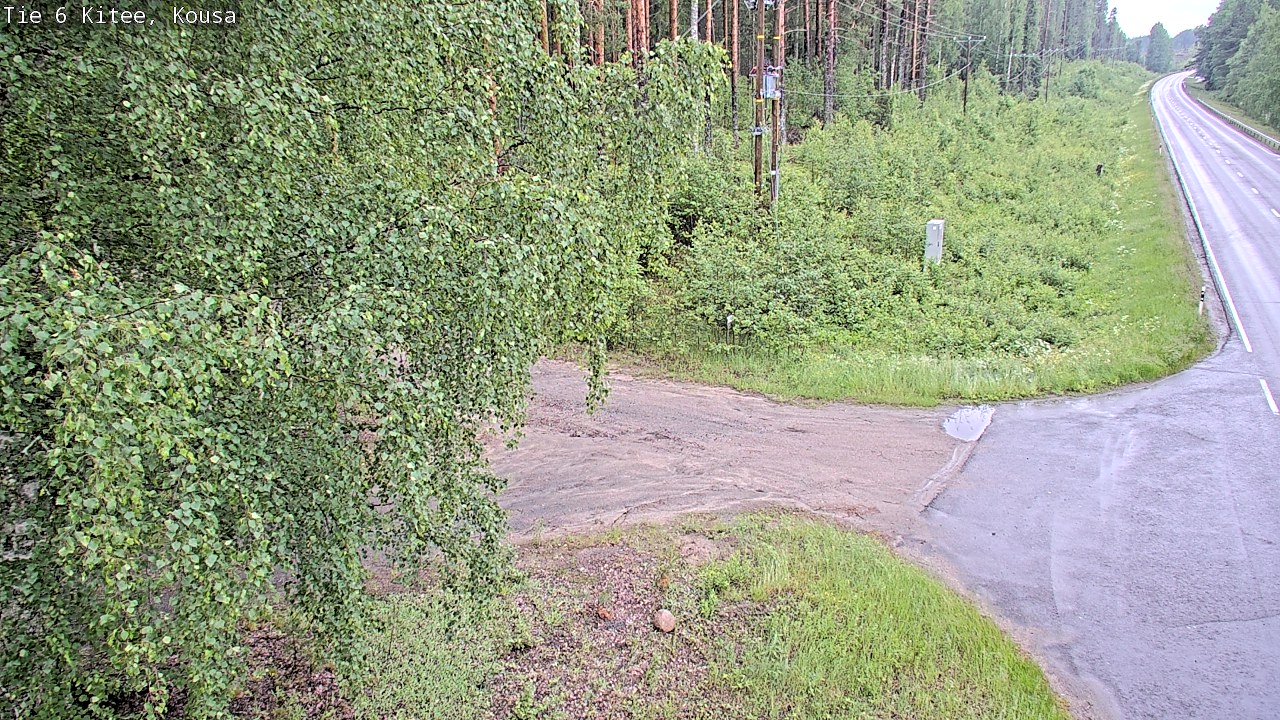 Weather Camera Image Road 6, Kitee, Kousa, Kitee, Pohjois-Karjala