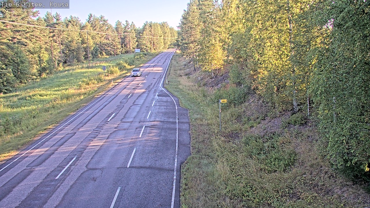 Weather Camera Image Road 6, Kitee, Kousa, Kitee, Pohjois-Karjala