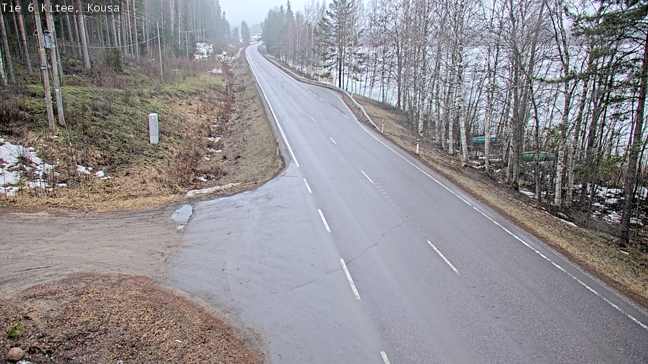 Weather Camera Image Road 6, Kitee, Kousa, Kitee, Pohjois-Karjala