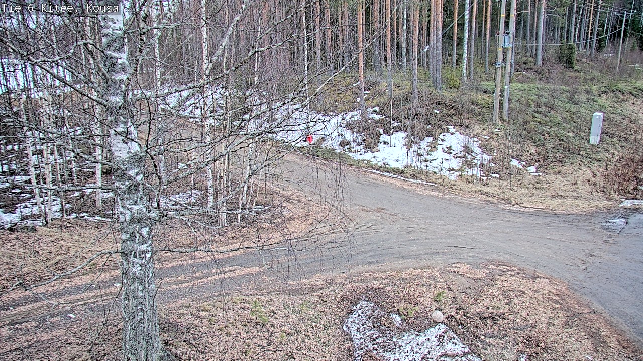 Weather Camera Image Road 6, Kitee, Kousa, Kitee, Pohjois-Karjala