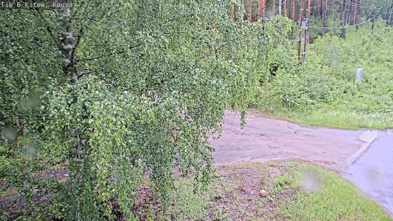 Weather Camera Image Road 6, Kitee, Kousa, Kitee, Pohjois-Karjala