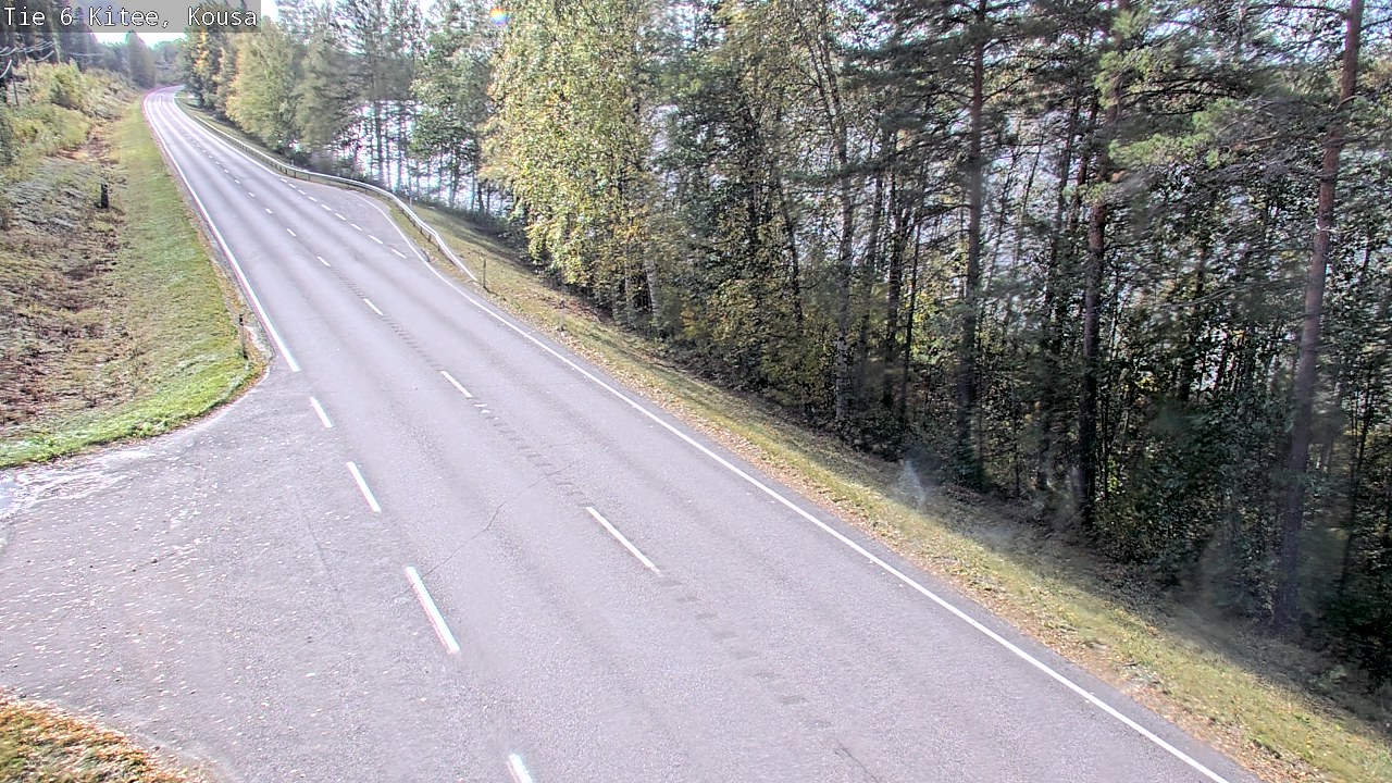 Weather Camera Image Road 6, Kitee, Kousa, Kitee, Pohjois-Karjala