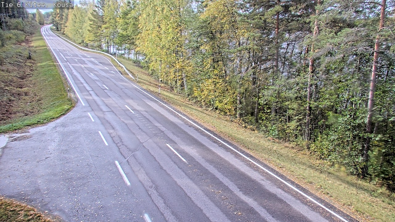 Weather Camera Image Road 6, Kitee, Kousa, Kitee, Pohjois-Karjala