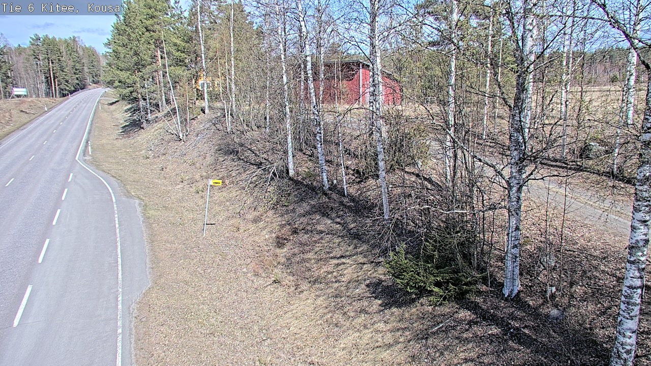 Weather Camera Image Väg 6, Kitee, Kousa, Kitee, Pohjois-Karjala