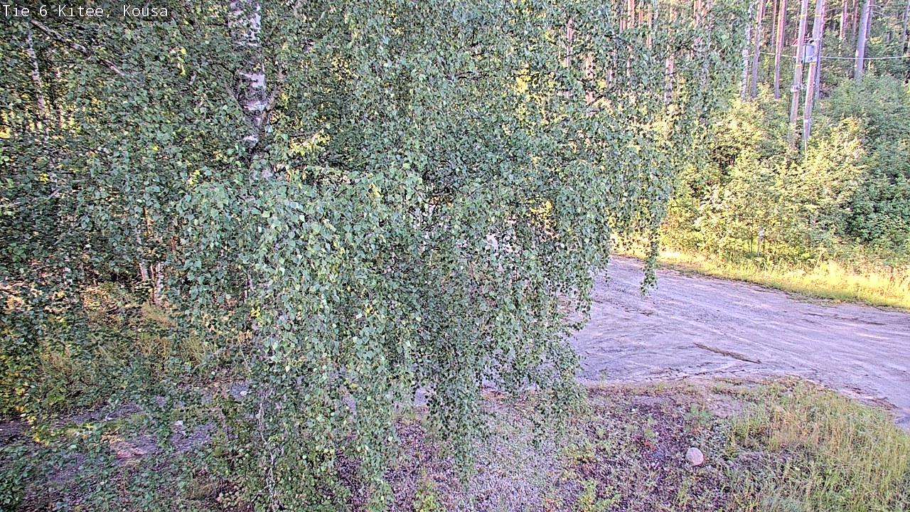 Weather Camera Image Road 6, Kitee, Kousa, Kitee, Pohjois-Karjala