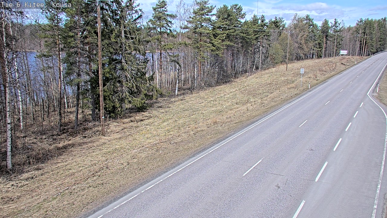 Weather Camera Image Väg 6, Kitee, Kousa, Kitee, Pohjois-Karjala